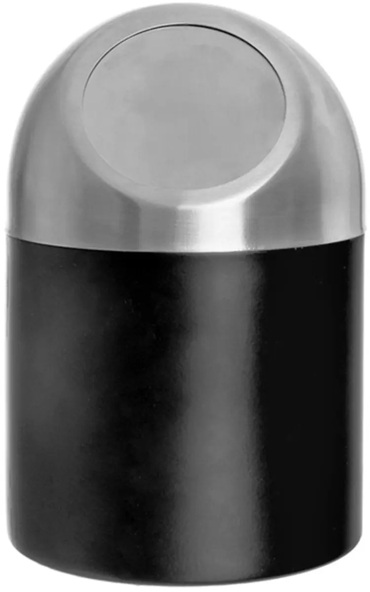 Orion Black Serie Stalen Prullenbak 1,2L - Zwenkdeksel - afbeelding 4 van 5
