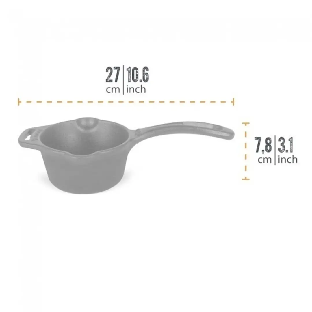 Petromax Gietijzeren Sauspan 0.5L - 20cm - Zwart