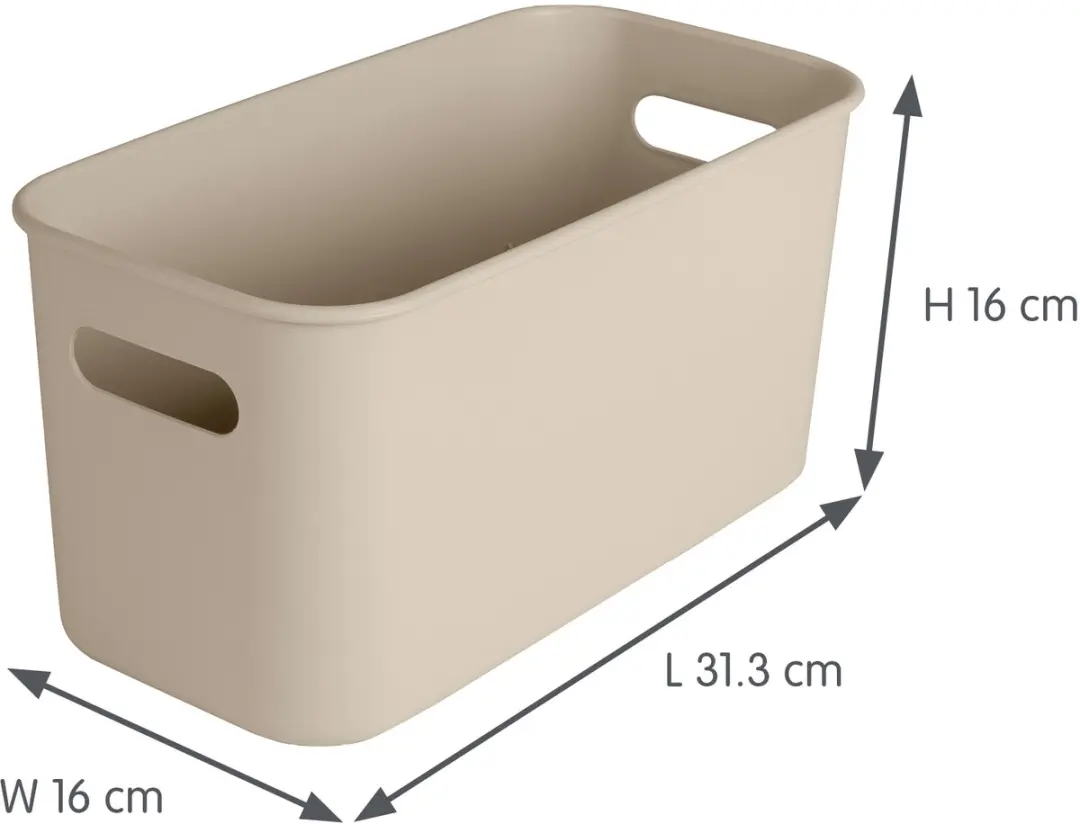 Sunware Sigma home cube box 6L - 31.3x16x16 cm - Beige