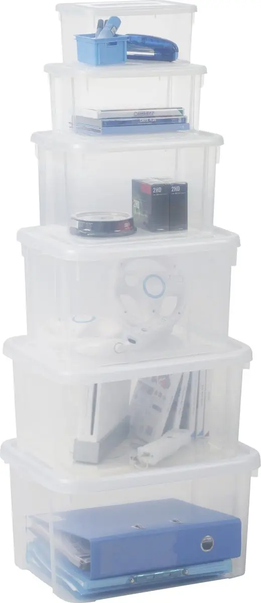 Curver Handy Opbergbox 3x25L - 3 Stuks - Transparant