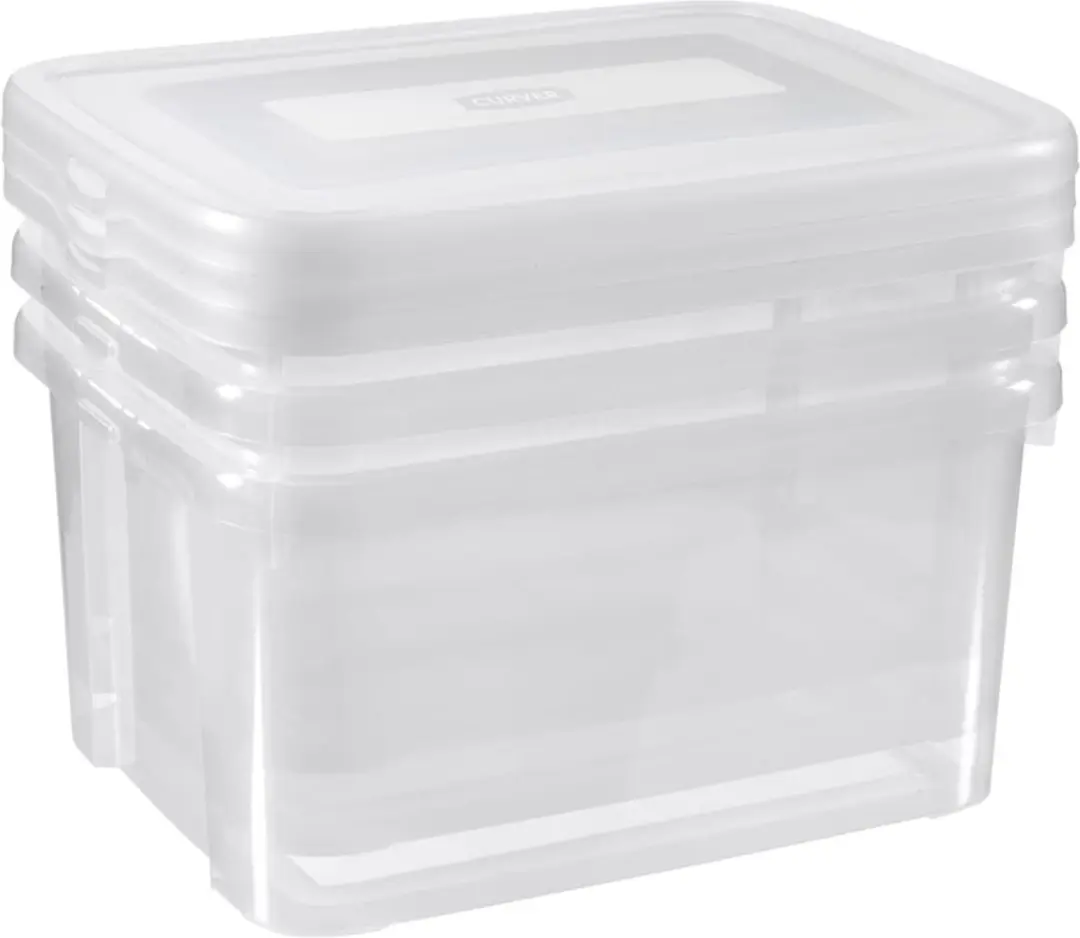 Curver Handy Opbergbox 3x25L - 3 Stuks - Transparant