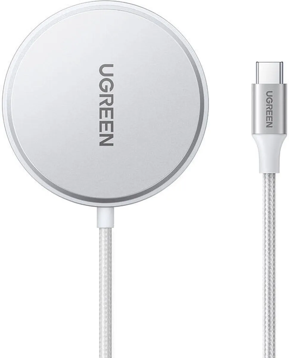 Ugreen Qi2 15W MagSafe Oplader - USB-C Kabel 1.5m - Wit