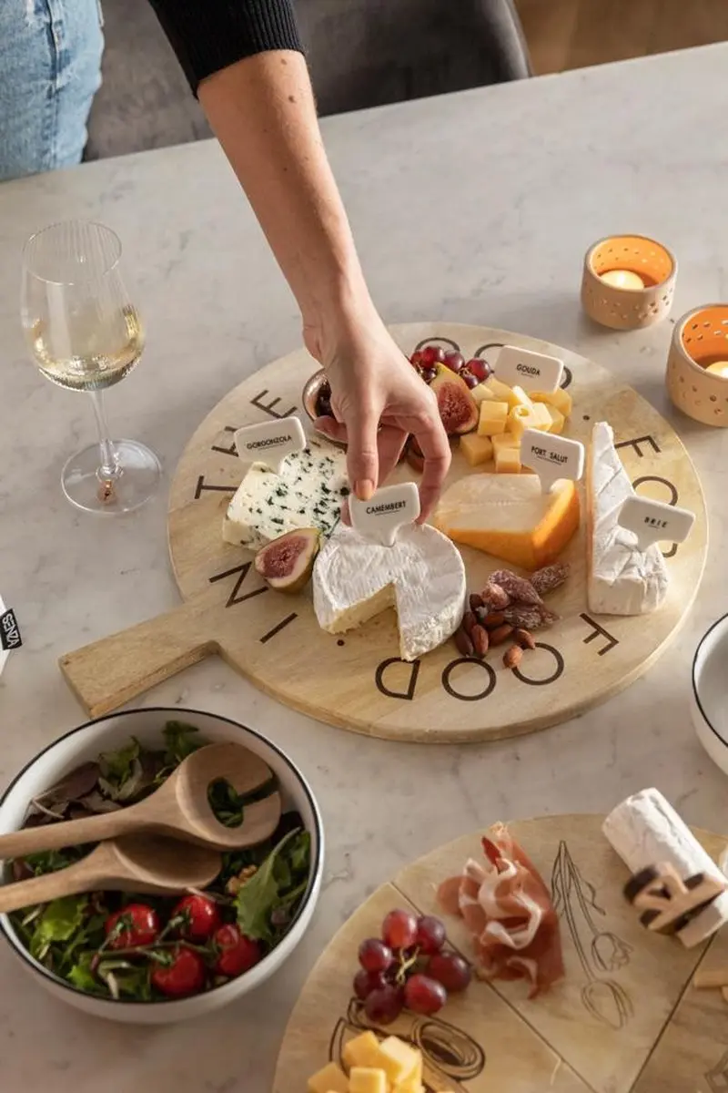Senza Mood For Food Serveerplank Ø45cm - Bruin