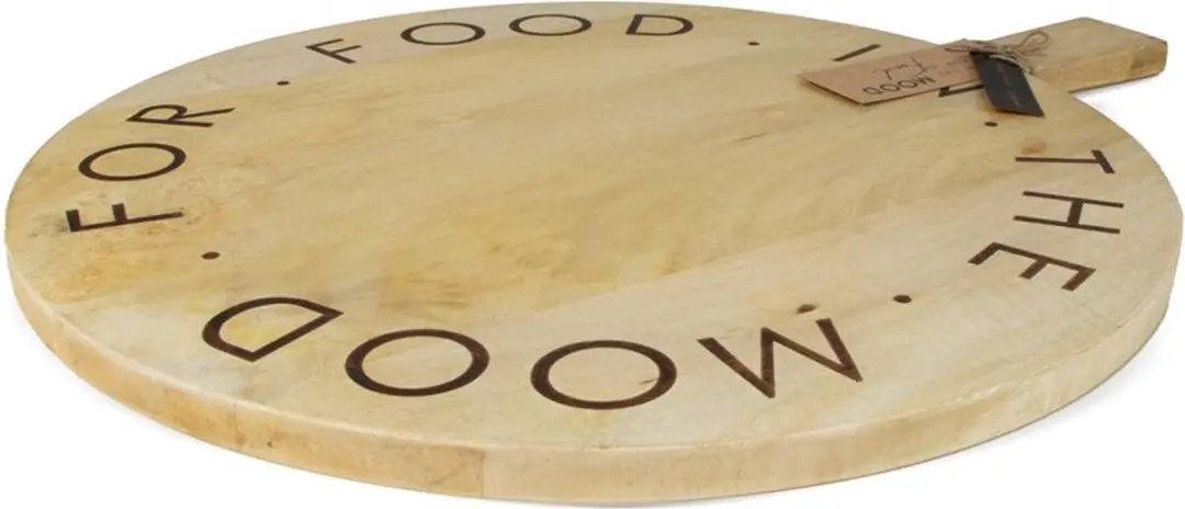 Senza Mood For Food Serveerplank Ø45cm - Bruin