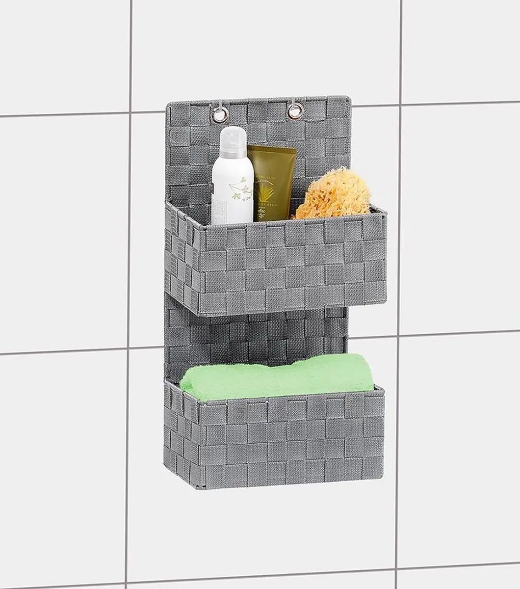 Wenko Adria Badkamer Organizer 25x48cm - Grijs - afbeelding 5 van 6