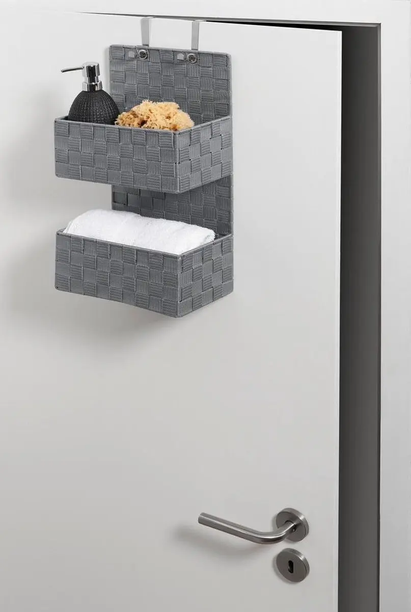 Wenko Adria Badkamer Organizer 25x48cm - Grijs - afbeelding 3 van 6