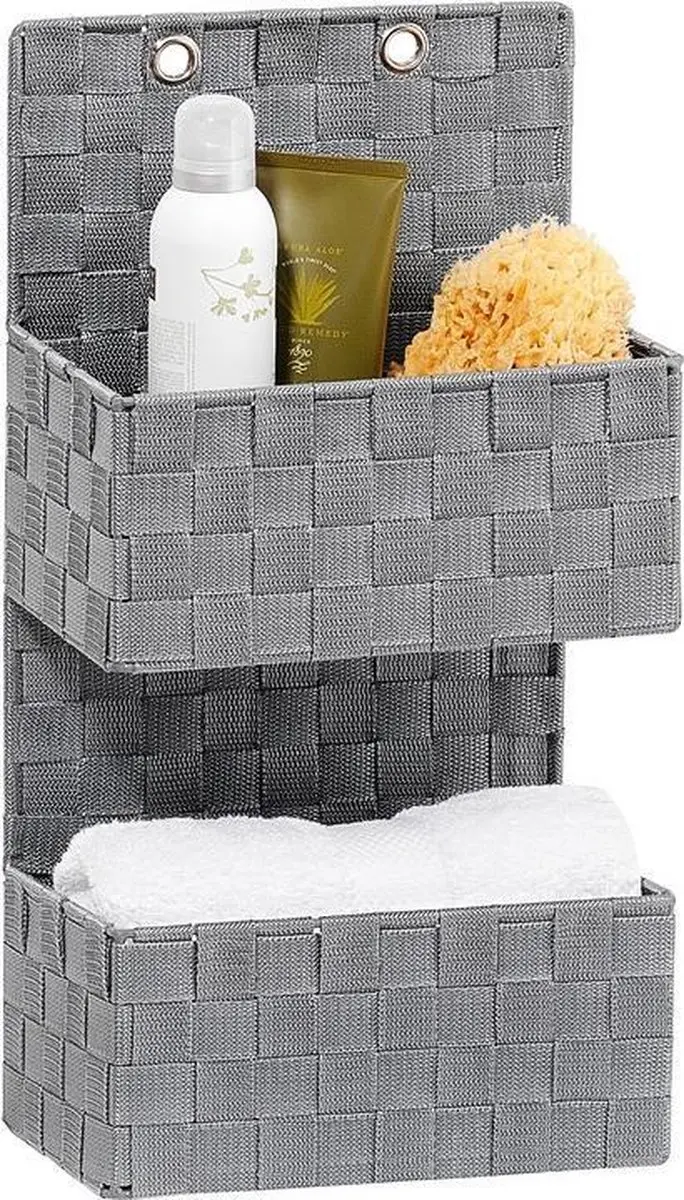 Wenko Adria Badkamer Organizer 25x48cm - Grijs - afbeelding 2 van 6