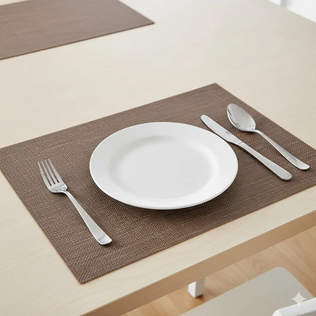 Cosy&Trendy Tafel Placemats - 6 Stuks - Bruin - 29x44cm
