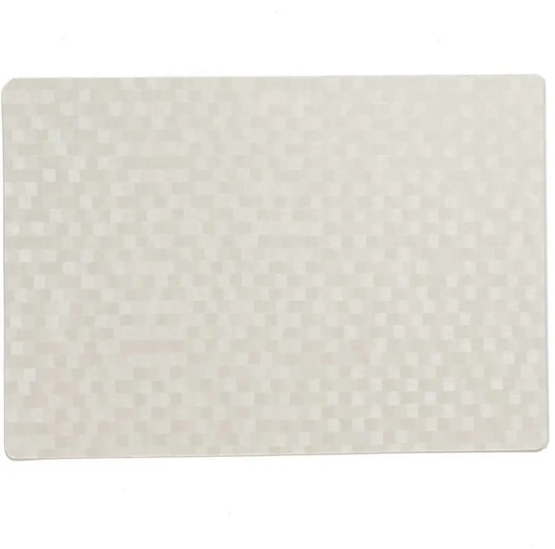 Wicotex Stones Luxe Tafel Placemats 12 Stuks - Wit 30x43cm
