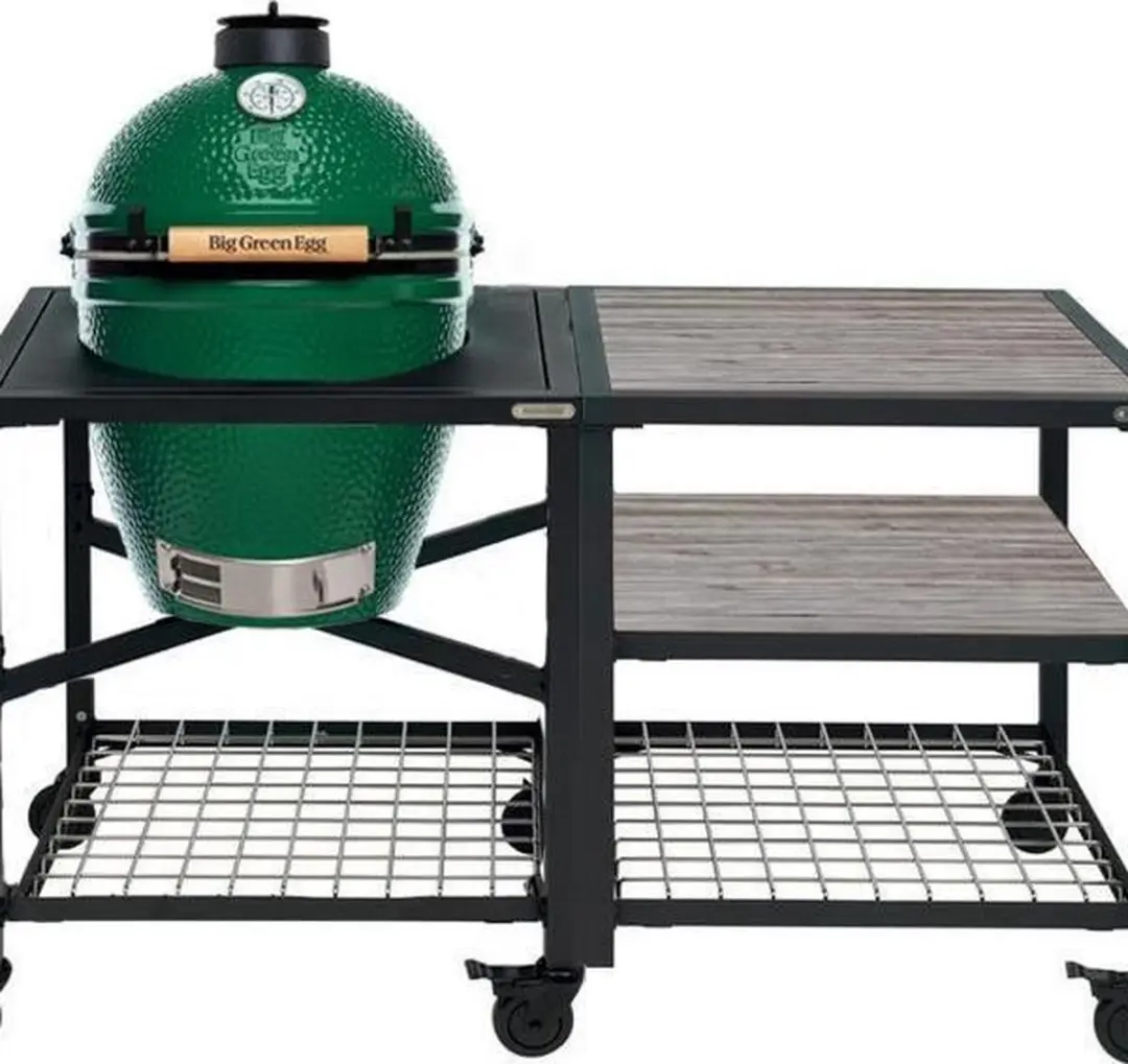 Big Green Egg Distressed Acacia Wood Insert 120267 - Groen