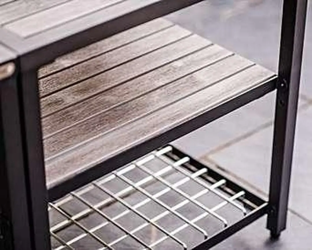 Big Green Egg Distressed Acacia Wood Insert 120267 - Groen