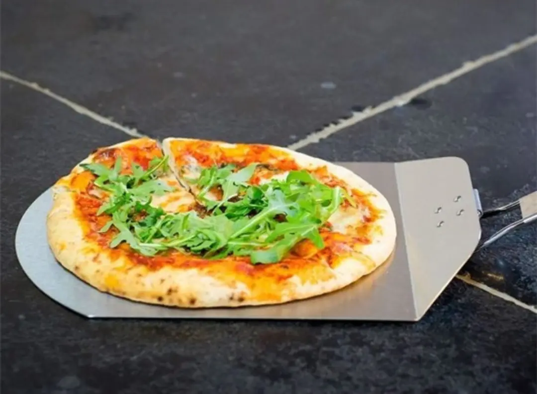 Alpina Pizzaschep 53cm - Inklapbaar RVS Handvat - Zwart/Zilver - afbeelding 6 van 6