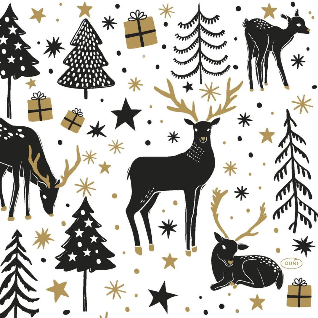 Duni Magic Winter Servetten 33x33cm
