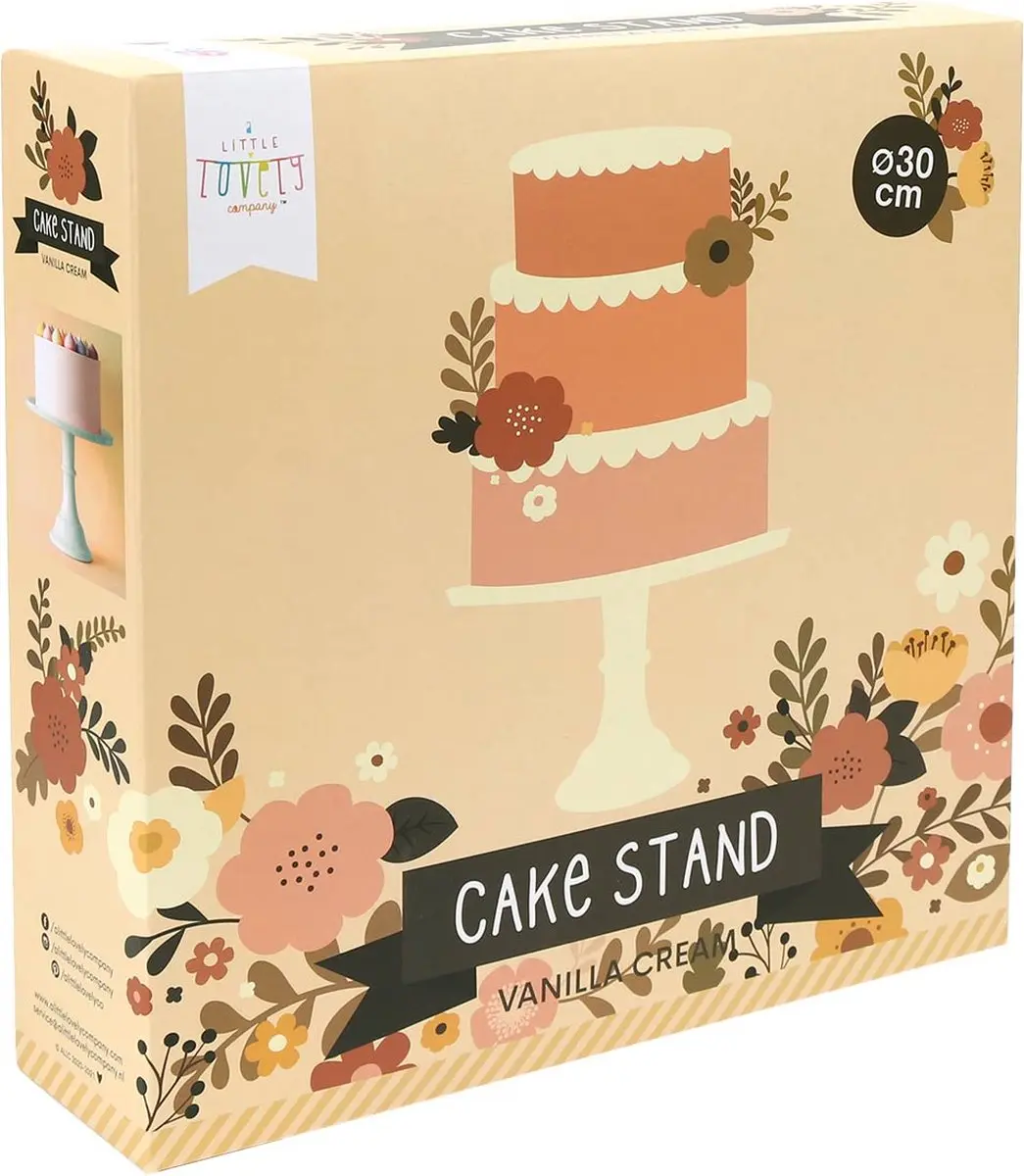 A Little Lovely Company Taartplateau Crème 30cm