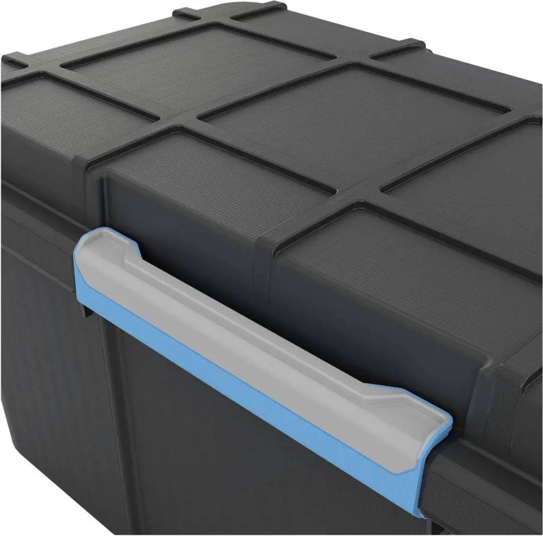 KIS Scuba Opbergbox 45L - 39x49,5x34cm - Zwart/Blauwe clips