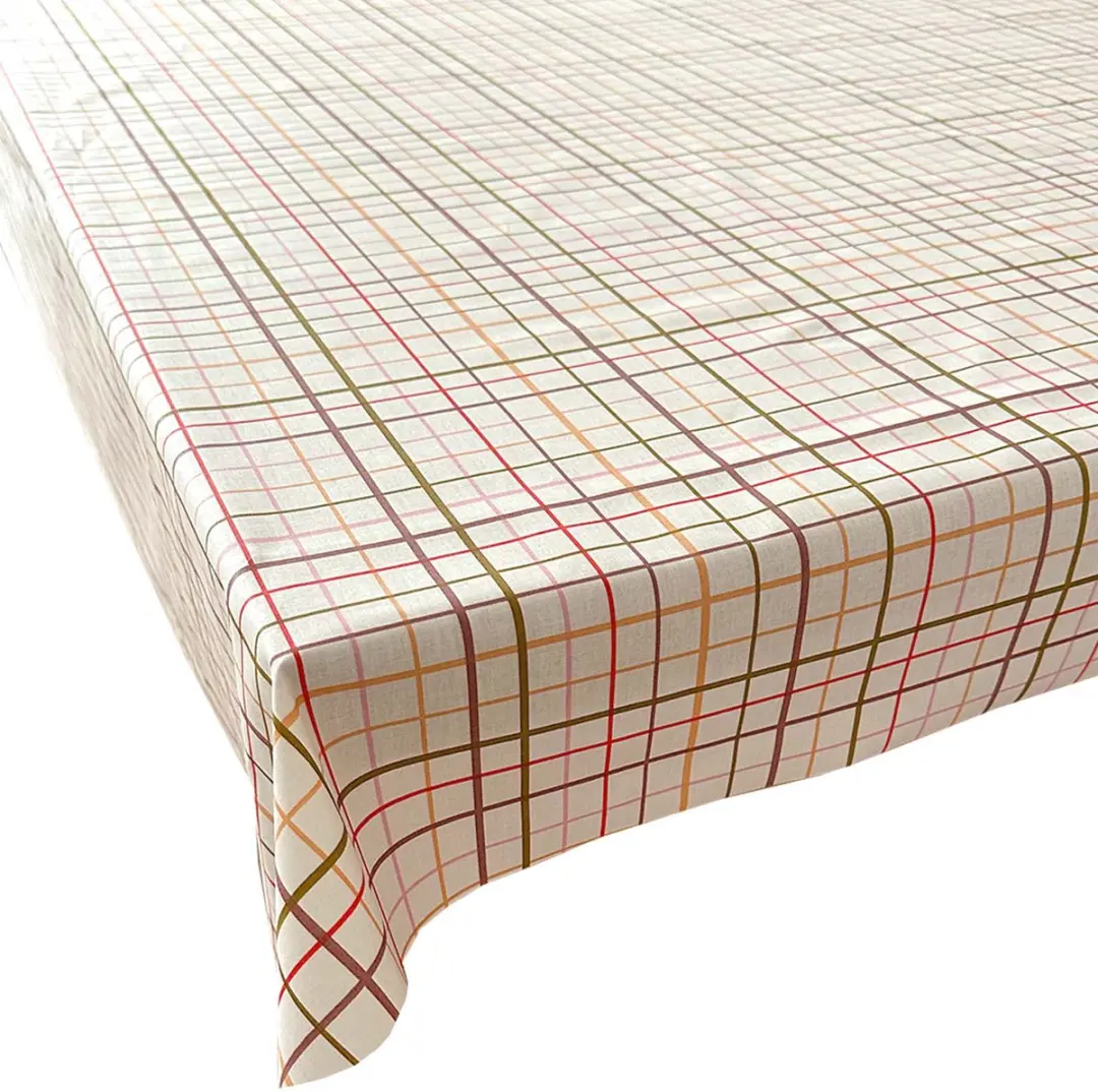 BINK Bedding Tafelkleed Robin Acryl Gecoat Katoen 145x500cm - Roze