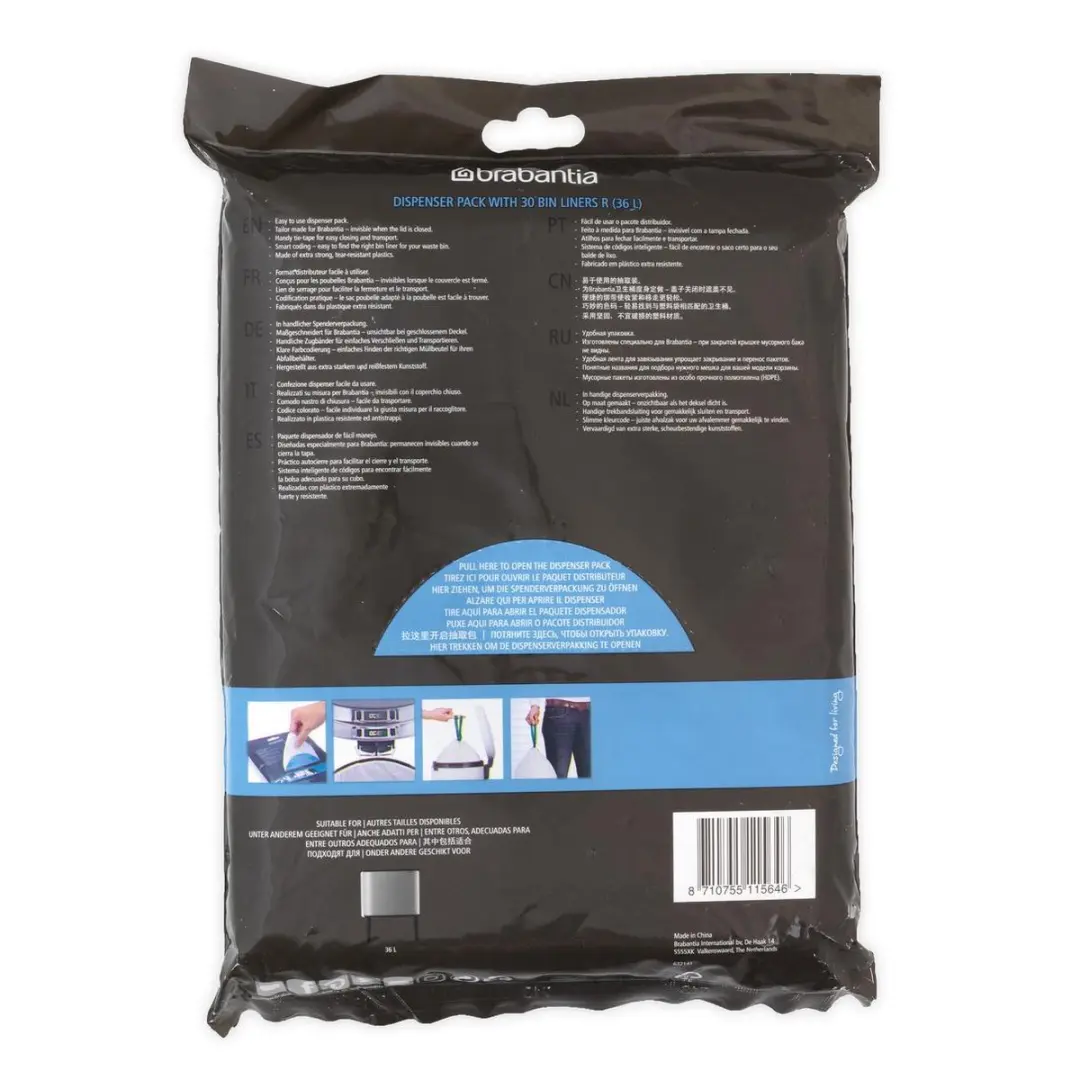 Brabantia Perfect Fit Afvalzakken 36L - 30 Stuks