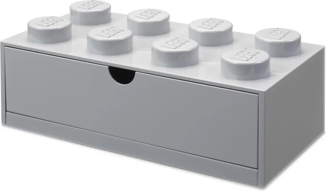 Bureaulade Brick 8, Grijs - LEGO