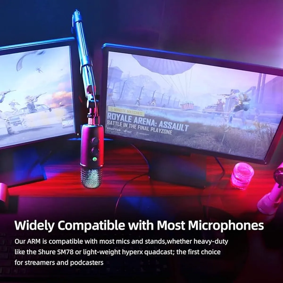 HyperX QuadCast Boom Arm - Microfoonhouder - Zwart - afbeelding 2 van 6