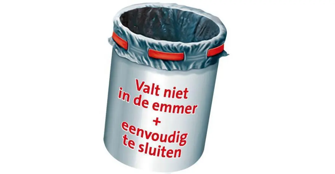 Swirl Afvalzakken Fixeerband 35L - 10 Stuks - Zwart/Rood