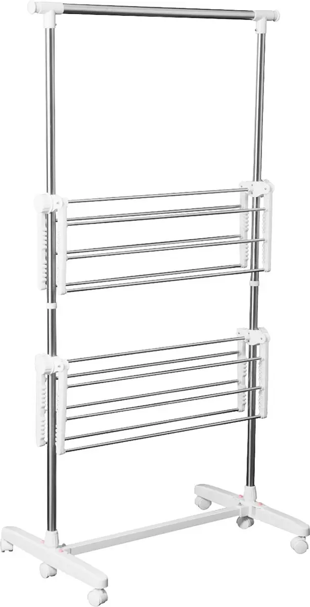 Homcom Mobiel Droogrek Inklapbaar 850-002 - Zilver - afbeelding 6 van 6