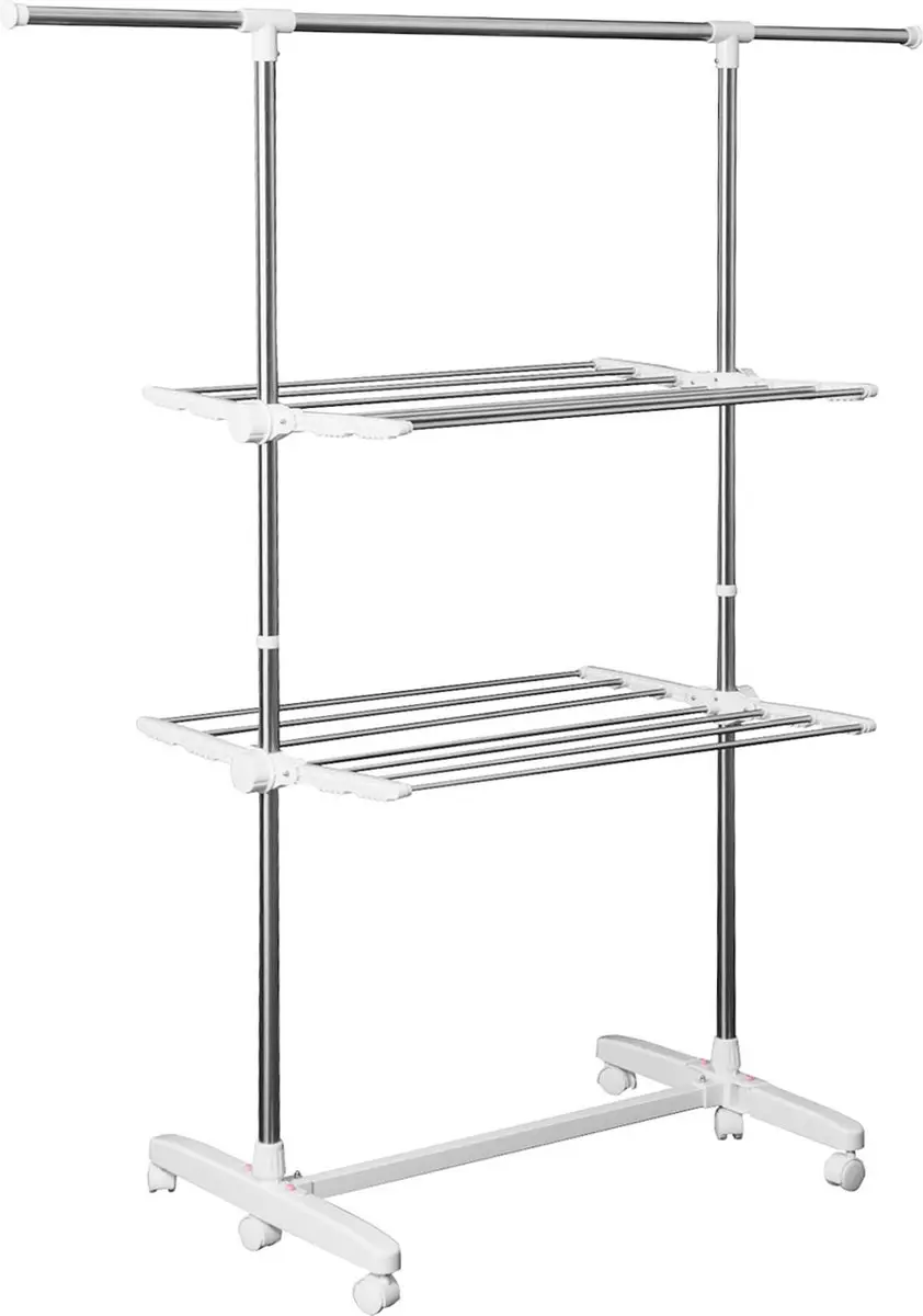 Homcom Mobiel Droogrek Inklapbaar 850-002