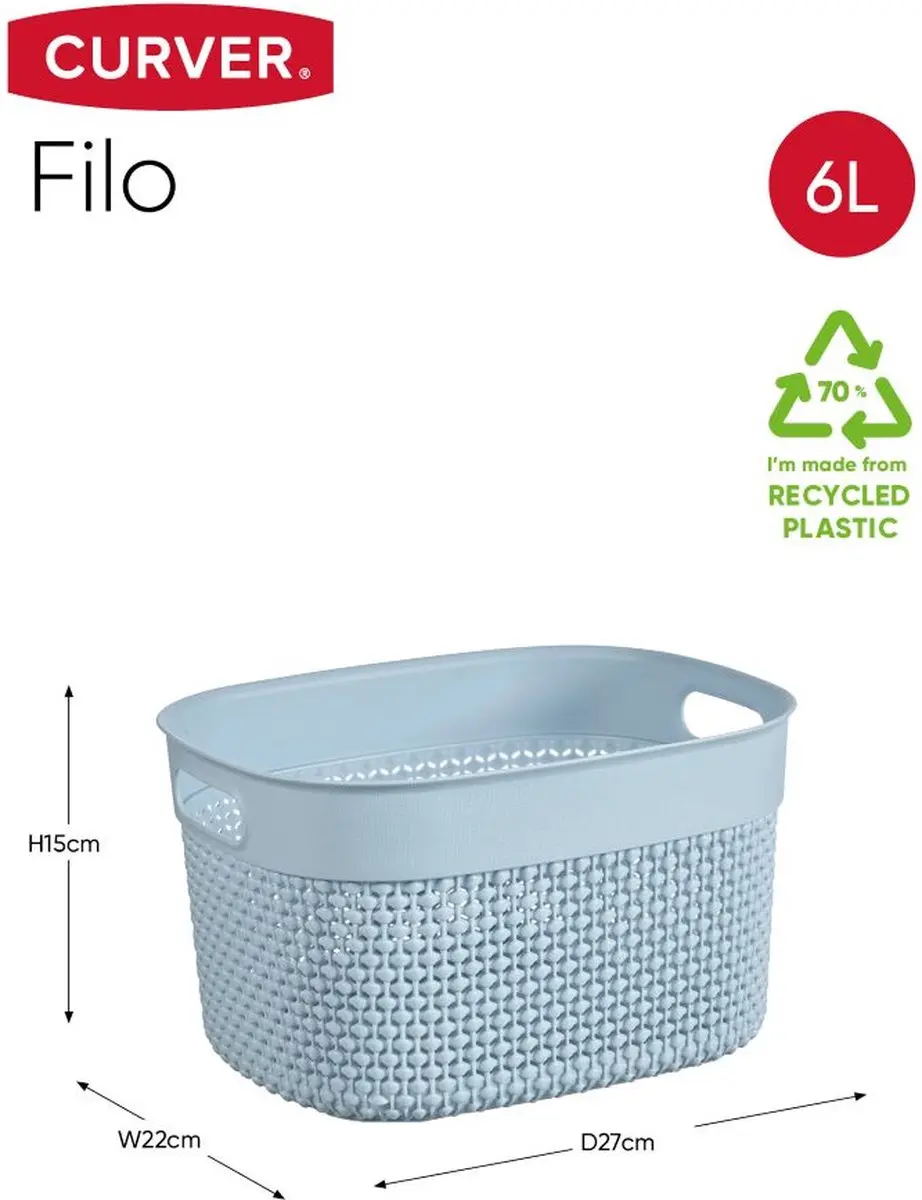 Curver Filo Mand S - 6L - Stone Blue