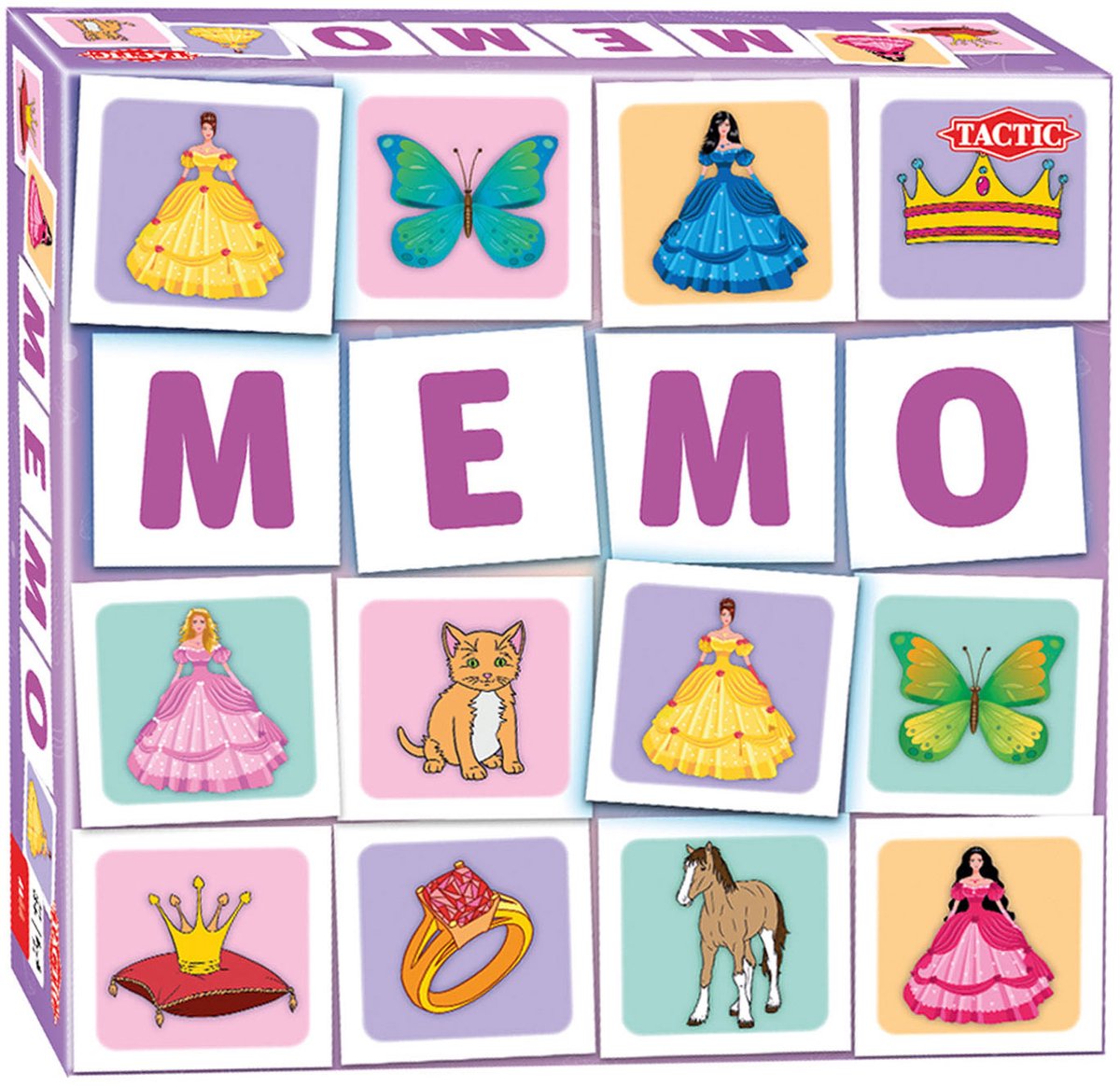 Tactic Memory - Kaartspel - Memo - Prinsessen en dieren