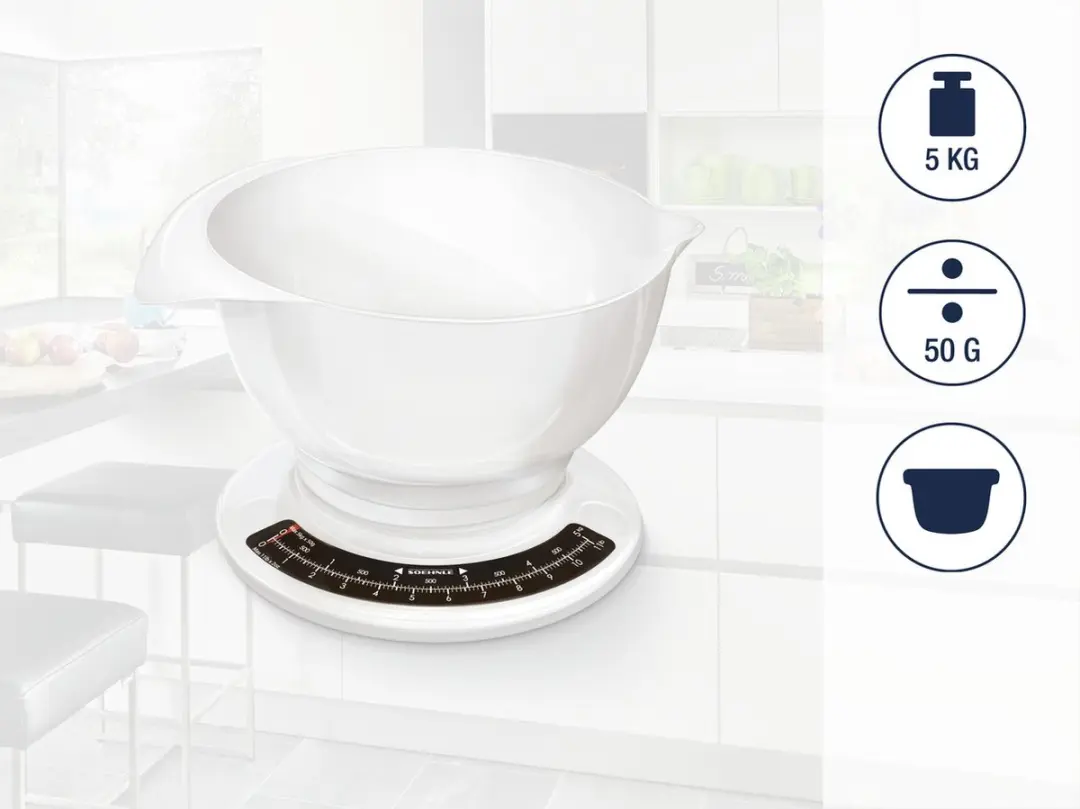 Soehnle Culina Pro Keukenweegschaal Wit - 5 kg