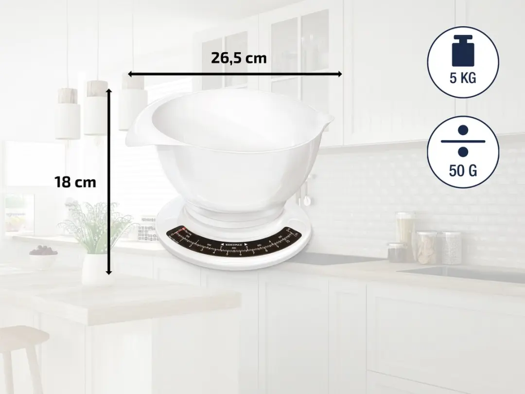 Soehnle Culina Pro Keukenweegschaal Wit - 5 kg