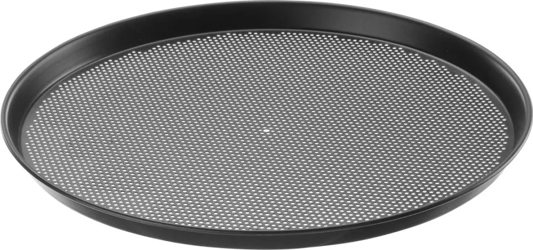 HENDI Geperforeerde Pizzapan Ø411mm - Blauw Koolstofstaal