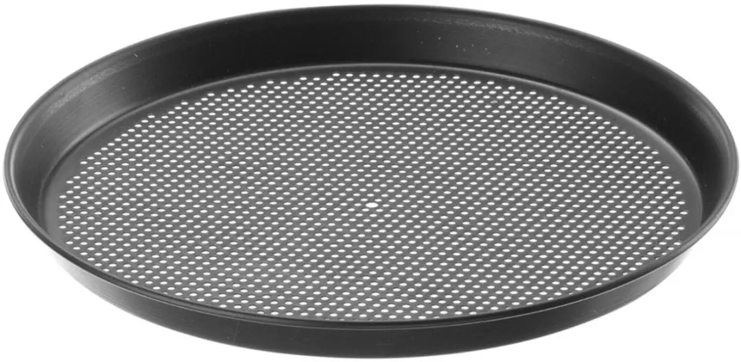 HENDI Geperforeerde Pizzapan Ø411mm - Blauw Koolstofstaal