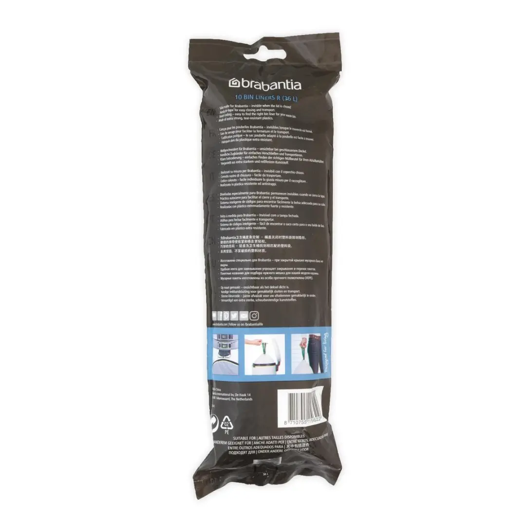 Brabantia PerfectFit Afvalzakken 36L Code R - 10 Stuks