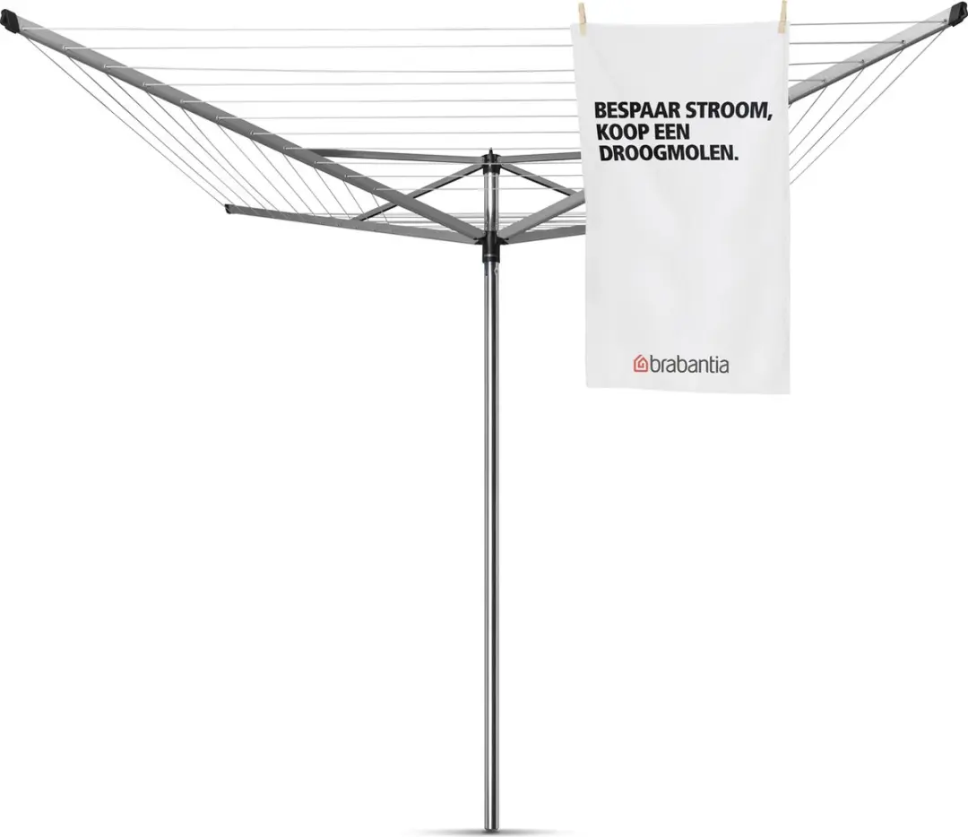 Brabantia Topspinner Droogmolen 40m Metallic Grey - MPN 147043