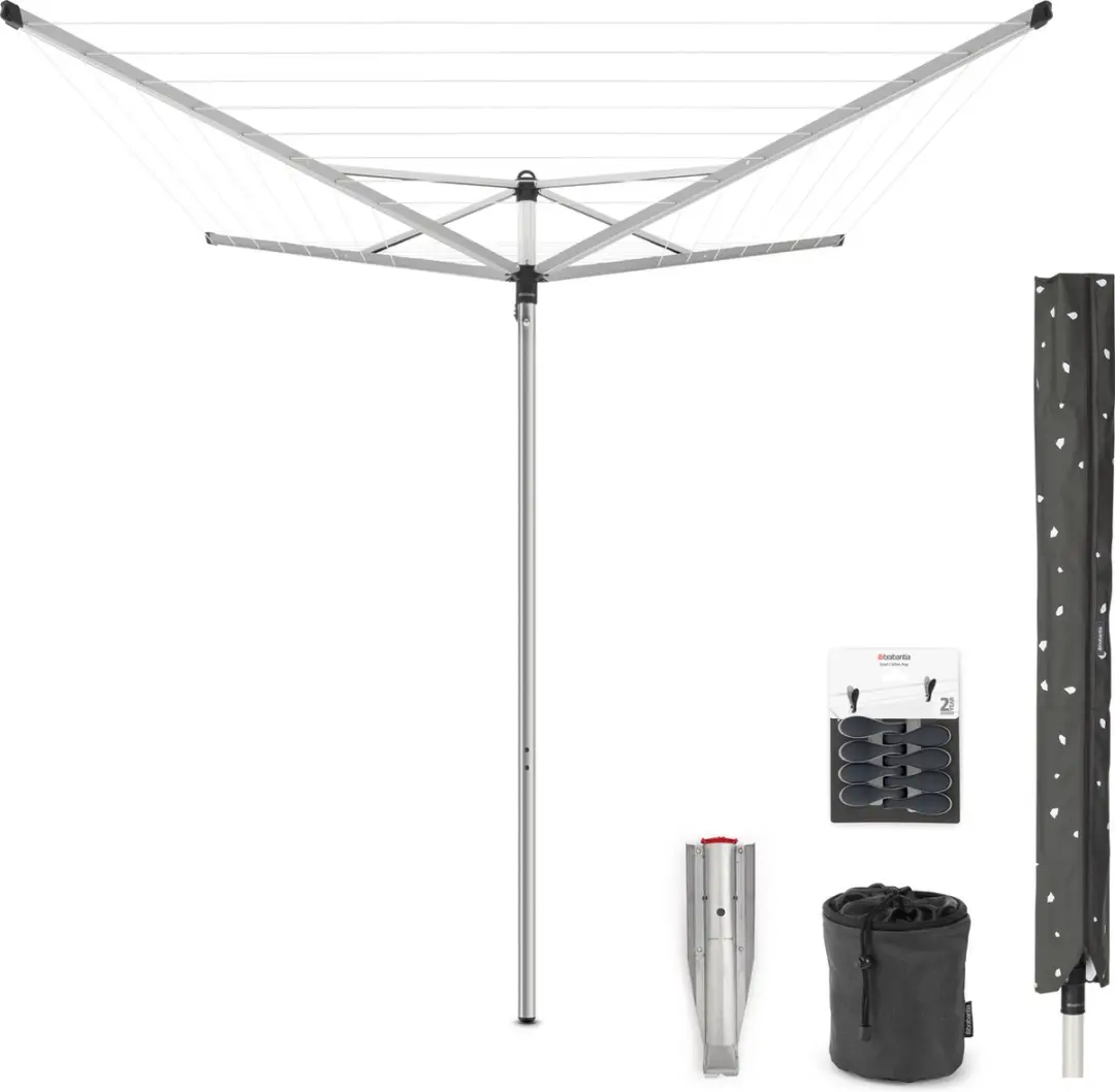 Brabantia Topspinner Droogmolen 40m Metallic Grey - MPN 147043