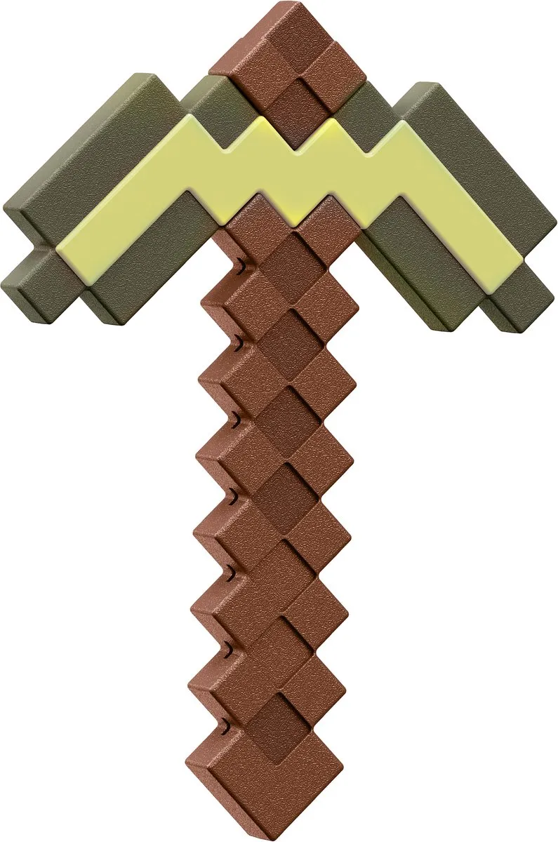 Mattel Minecraft Gold Pickaxe Replica