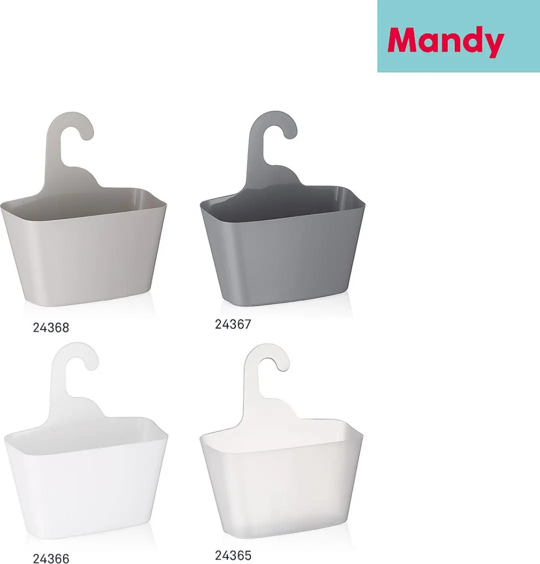 Kela Mandy Badkamer Organizer Transparant - Kunststof