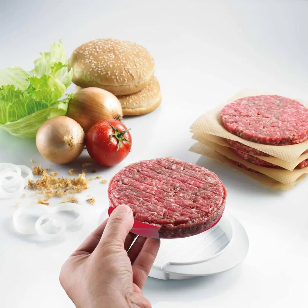 Westmark Hamburger Maker 62332260 - Ø11,5cm - Wit/Rood