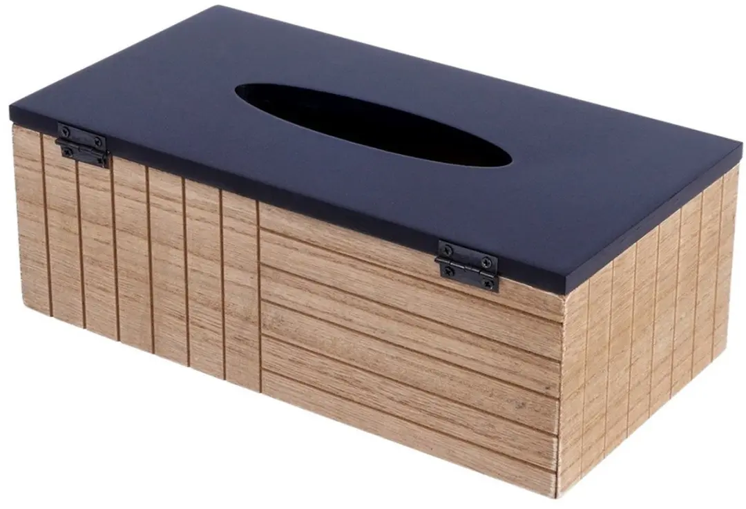 Excellent Houseware Tissuebox Bistro 25x13,5x9cm - Bruin