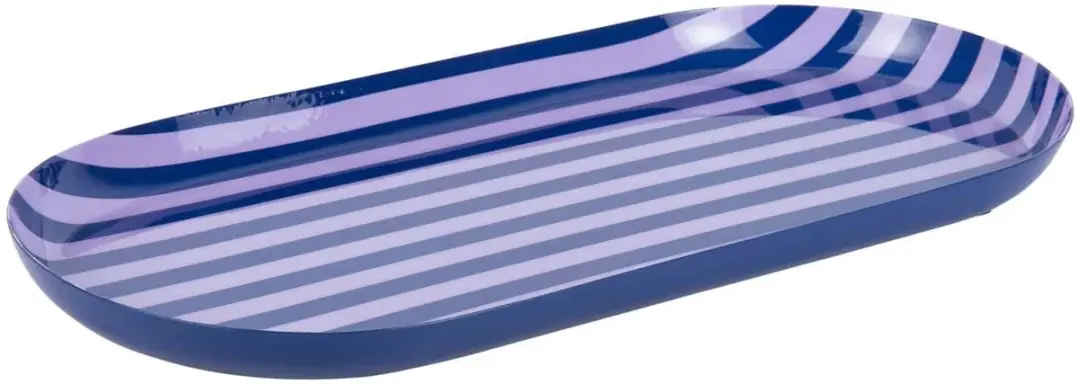 Present Time Dienblad Animado Oval PT4401BL - Kobaltblauw