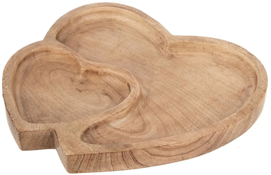 Orion Serveerplank Dubbel Hart Mango Hout - 23x20cm