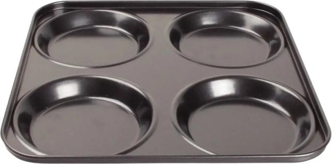 Vogue Koolstofstalen Yorkshire Puddingvorm - Zwart