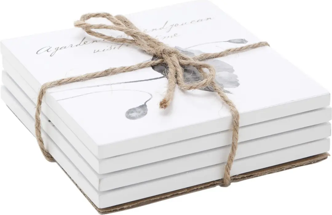 Cosy&Trendy Glazenonderzetters Bamboe 10cm - 8 Stuks