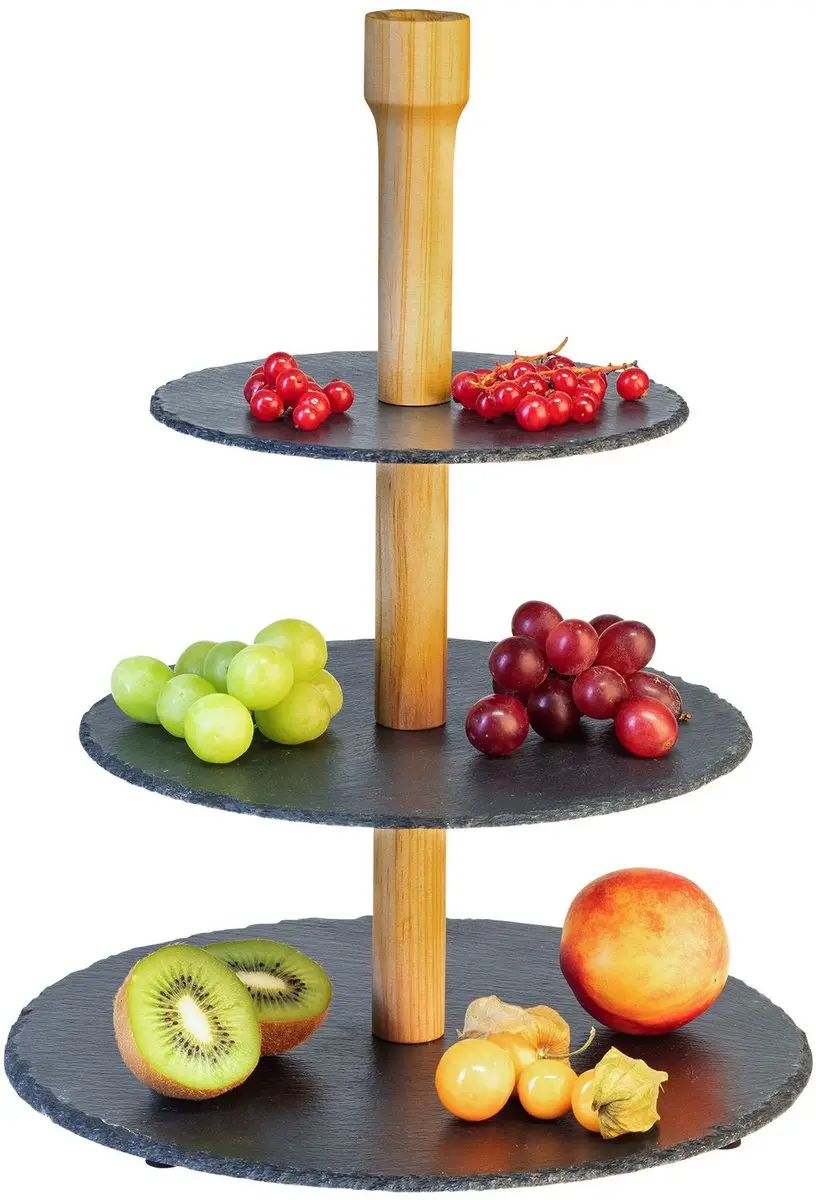 Westmark Tapas Friends Etagère 3 Niveaus - 100 Priks - Steengrijs
