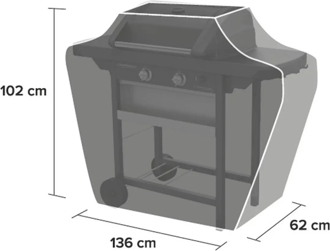 Campingaz Classic BBQ-hoes 2 Branders - Zwart