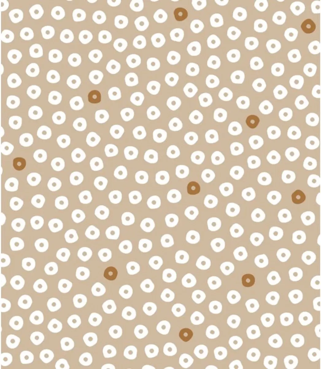 BINK Bedding Tafelzeil Dots Zand PVC 100x140cm