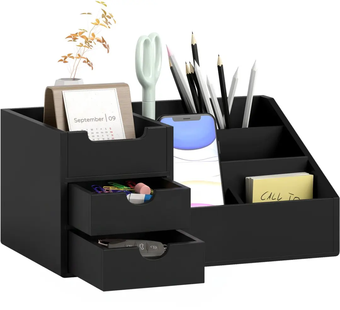 Homcom Desktop Organizer Bamboe