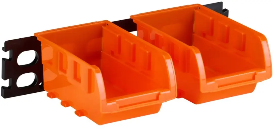 BLACK+DECKER Opbergbakjes 8 Stuks - 16x10cm - Oranje