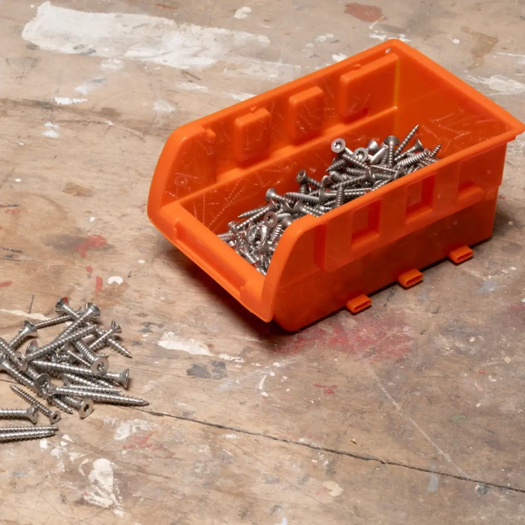 BLACK+DECKER Opbergbakjes 8 Stuks - 16x10cm - Oranje