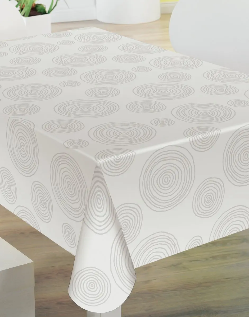 Wicotex Tafelzeil Crater 140x240cm - Wit